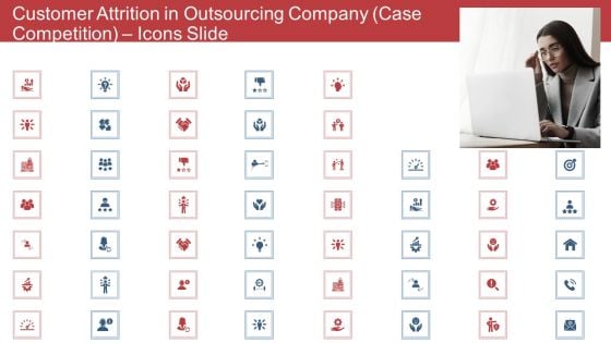 Customer Attrition In Outsourcing Company Case Competition Icons Slide Ppt Infographic Template Graphics Download PDF