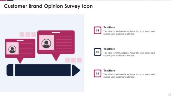 customer brand opinion survey icon brochure pdf