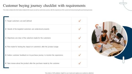 Customer Buying Journey Checklist With Requirements Summary PDF Customer Buying Journey Checklist With Requirements Summary PDF