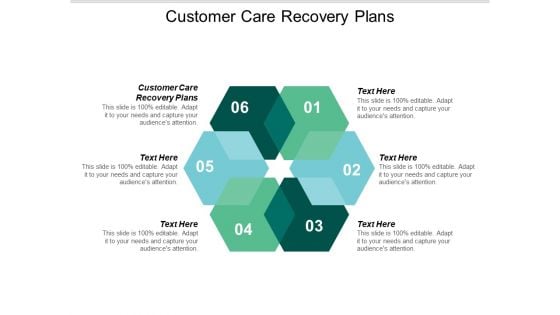 Customer Care Recovery Plans Ppt PowerPoint Presentation Show Graphics Tutorials Cpb