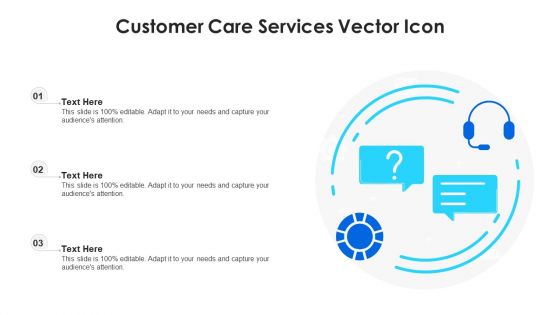 Customer Care Services Vector Icon Ppt PowerPoint Presentation File Format PDF