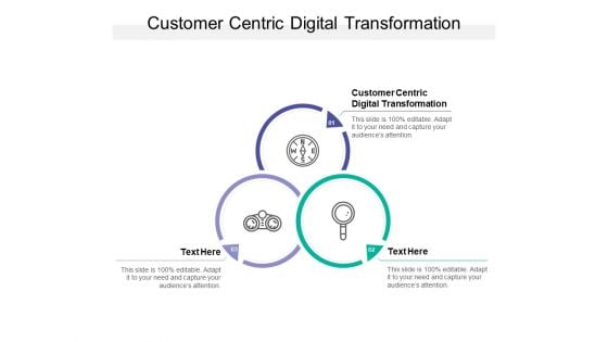 Customer Centric Digital Transformation Ppt PowerPoint Presentation Professional Inspiration Cpb