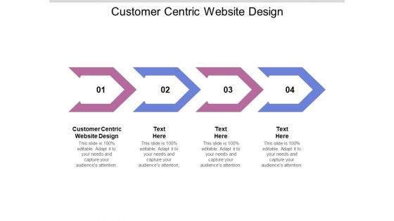 Customer Centric Website Design Ppt PowerPoint Presentation Pictures Visual Aids Cpb