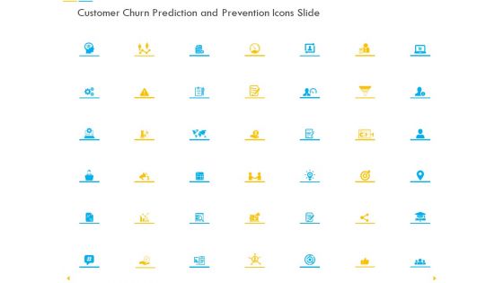 Customer Churn Prediction And Prevention Icons Slide Ppt Infographic Template Tips PDF