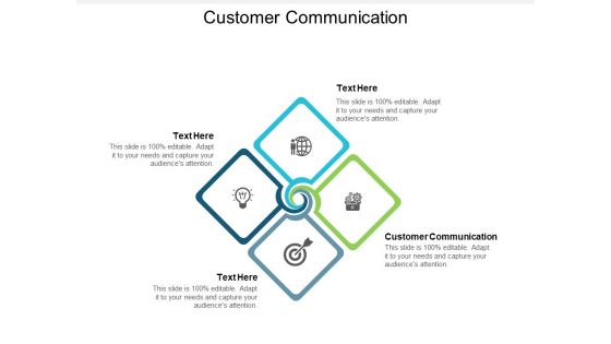 Customer Communication Ppt PowerPoint Presentation Infographics Backgrounds Cpb