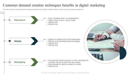 Customer Demand Creation Techniques Benefits In Digital Marketing Ppt Inspiration Example Topics PDF Customer Demand Creation Techniques Benefits In Digital Marketing Ppt Inspiration Example Topics PDF