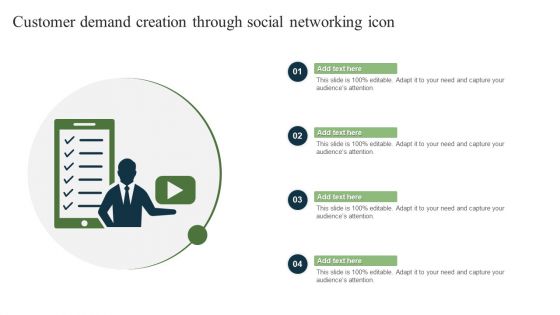 Customer Demand Creation Through Social Networking Icons Ppt Pictures Format PDF