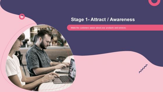 Customer Digital Lifecycle Marketing And Planning Stages Stage 1 Attract Awareness Professional PDF