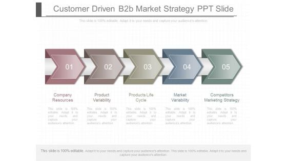 Customer Driven B2b Market Strategy Ppt Slide