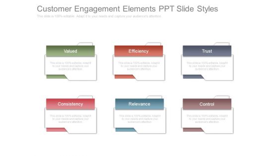 Customer Engagement Elements Ppt Slide Styles