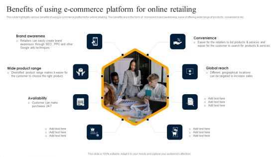 Customer Engagement Methods For Online Platforms Benefits Of Using E Commerce Platform Inspiration PDF