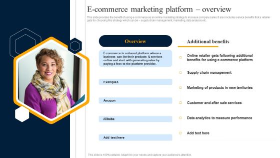 Customer Engagement Methods For Online Platforms E Commerce Marketing Platform Overview Information PDF