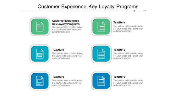 Customer Experience Key Loyalty Programs Ppt PowerPoint Presentation Infographics Themes Cpb