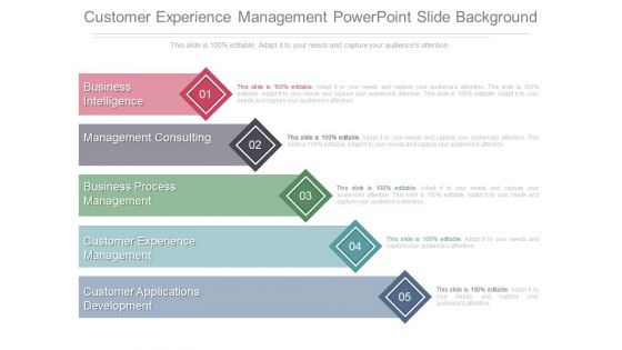 Customer Experience Management Powerpoint Slide Background