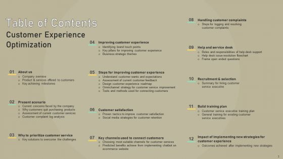 Customer Experience Optimization Ppt PowerPoint Presentation Complete Deck