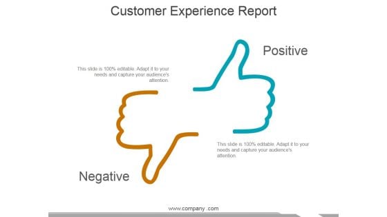 Customer Experience Report Ppt PowerPoint Presentation Infographics Portfolio