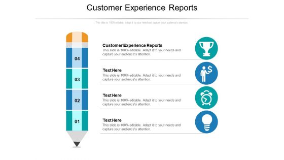 Customer Experience Reports Ppt PowerPoint Presentation Model Slides Cpb Pdf