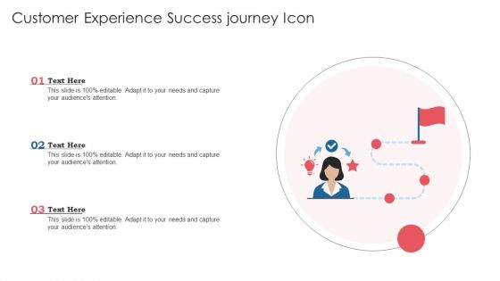 Customer Experience Success Journey Icon Ppt File Samples PDF