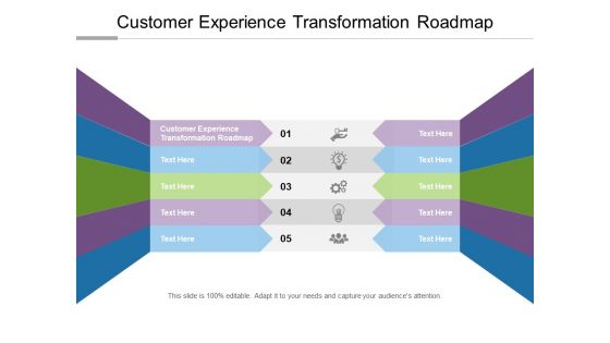 Customer Experience Transformation Roadmap Ppt PowerPoint Presentation Layouts Graphics Template Cpb