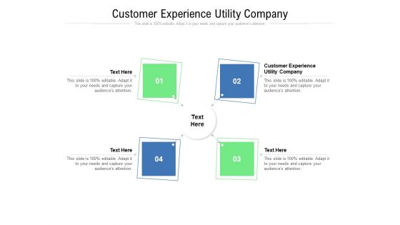 Customer Experience Utility Company Ppt PowerPoint Presentation Infographic Template Shapes Cpb Pdf