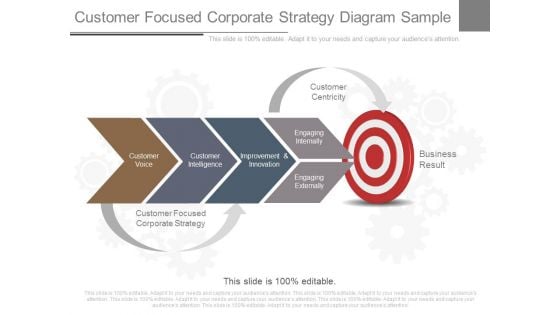 Customer Focused Corporate Strategy Diagram Sample Customer Focused Corporate Strategy Diagram Sample