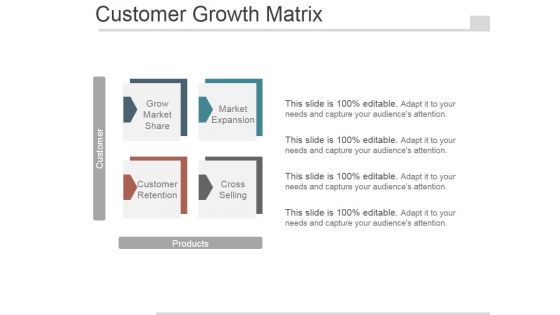 Customer Growth Matrix Ppt PowerPoint Presentation Introduction