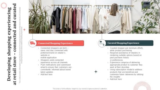 Customer In Store Purchase Experience Developing Shopping Experiencing At Retail Store Connected Summary PDF