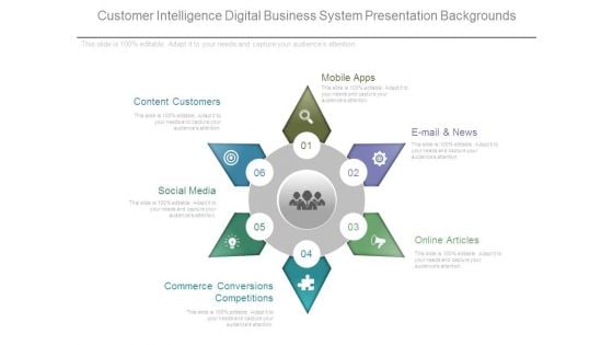 Customer Intelligence Digital Business System Presentation Backgrounds