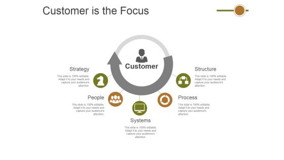 Customer Is The Focus Ppt PowerPoint Presentation File Portrait