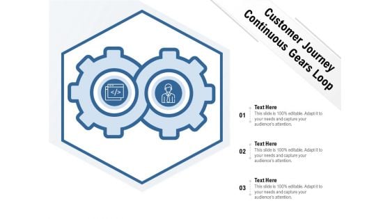 Customer Journey Continuous Gears Loop Ppt PowerPoint Presentation Infographic Template Professional