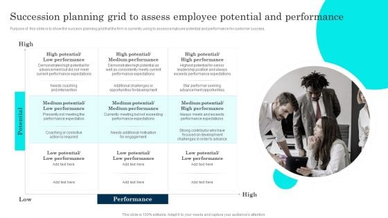 Customer Journey Enhancement Playbook Succession Planning Grid To Assess Employee Themes PDF