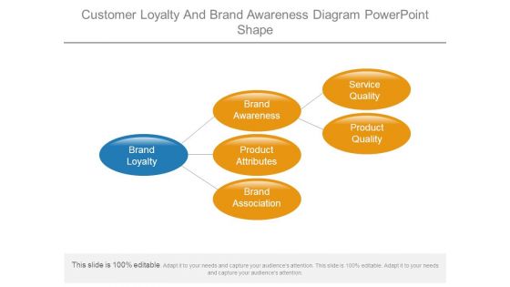 Customer Loyalty And Brand Awareness Diagram Powerpoint Shape