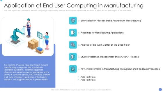 Customer Mesh Computing IT Application Of End User Computing In Manufacturing Guidelines PDF