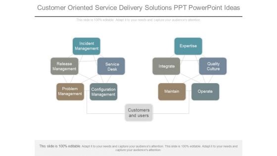 Customer Oriented Service Delivery Solutions Ppt Powerpoint Ideas