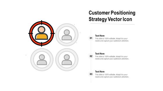 Customer Positioning Strategy Vector Icon Ppt PowerPoint Presentation Pictures Format