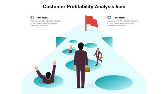 Customer Profitability Analysis Icon Ppt PowerPoint Presentation Infographic Template Files PDF