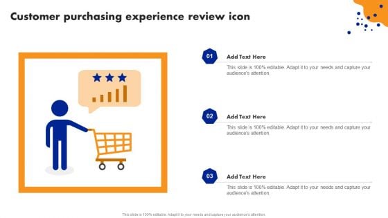 Customer Purchasing Experience Review Icon Portrait PDF