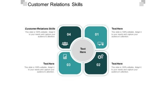 Customer Relations Skills Ppt PowerPoint Presentation Icon Tips Cpb