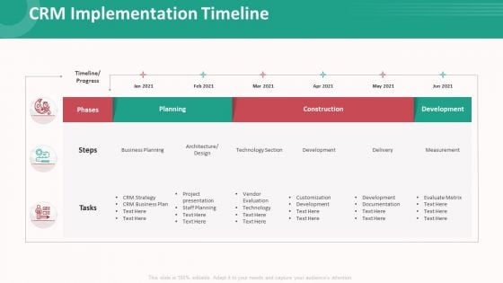 Customer Relationship Management Action Plan CRM Implementation Timeline Themes PDF