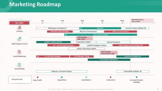 Customer Relationship Management Action Plan Marketing Roadmap Background PDF