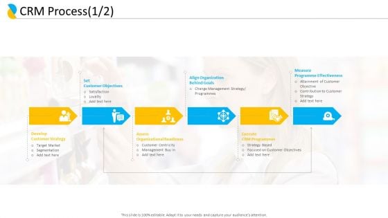 Customer Relationship Management CRM Process Strategy Ppt Portfolio Portrait PDF