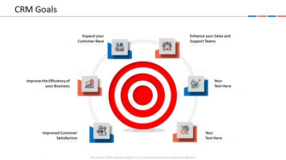 Customer Relationship Management Dashboard CRM Goals Brochure PDF