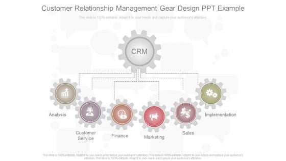 Customer Relationship Management Gear Design Ppt Example