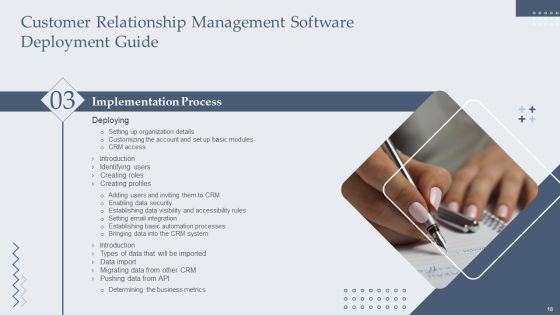 Customer Relationship Management Software Deployment Guide Ppt PowerPoint Presentation Complete Deck With Slides Slide18