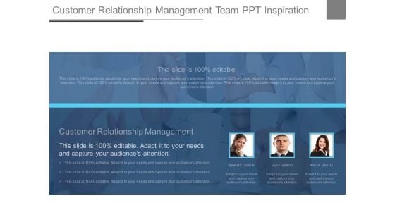 Customer Relationship Management Team Ppt Inspiration