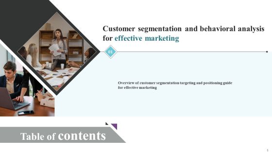 Customer Segmentation And Behavioral Analysis For Effective Marketing Ppt PowerPoint Presentation Complete Deck With Slides Slide05