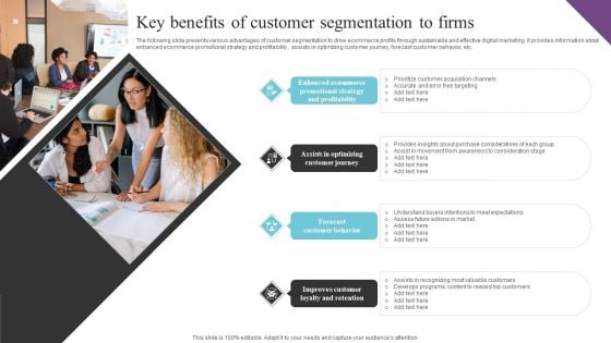 Customer Segmentation And Behavioral Analysis Key Benefits Of Customer Sample PDF