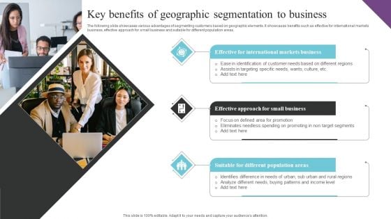 Customer Segmentation And Behavioral Analysis Key Benefits Of Geographic Formats PDF