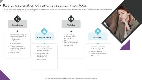 Customer Segmentation And Behavioral Analysis Key Characteristics Of Customer Graphics PDF