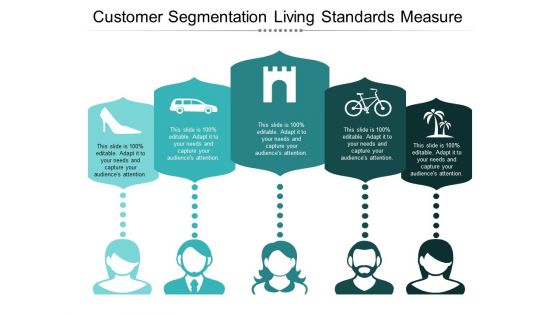 Customer Segmentation Living Standards Measure Ppt PowerPoint Presentation Visual Aids Layouts